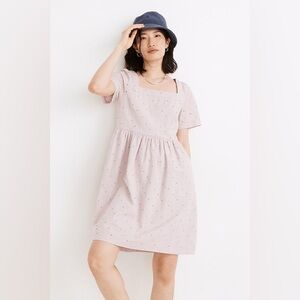 Madewell Eyelet Pink Dress